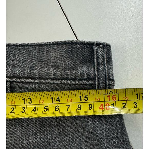 Vintage y2K Old Navy Gray Denim Midi Pencil Skirt  Sz 10 - Picture 4 of 7